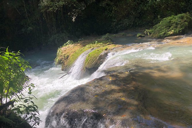 South Coast Jamaica YS Falls Tour - Arriving at YS Falls and taking the uphill shuttle