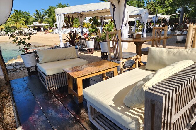 VIP Oceanfront Cabana at Bamboo Beach Club in Montego Bay - Making use of the reserved beach chairs